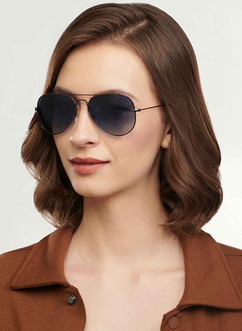 VINCENT CHASE By Lenskart | Gunmetal Blue Full Rim Pilot Branded Latest and Stylish Sunglasses | Polarized and 100% UV Protected | Men &amp; Women | Medium | VC 5158/P - Image 4