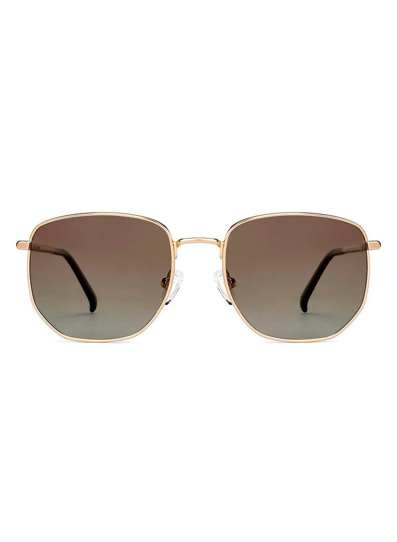 John Jacobs John Jacobs | Gold - Brown | Full Rim Square Stylish &amp; Premium UV Protected Sunglasses | JJ Tints | Polarized and 100% UV Protected | Men &amp; Women | Narrow | JJ S12807S