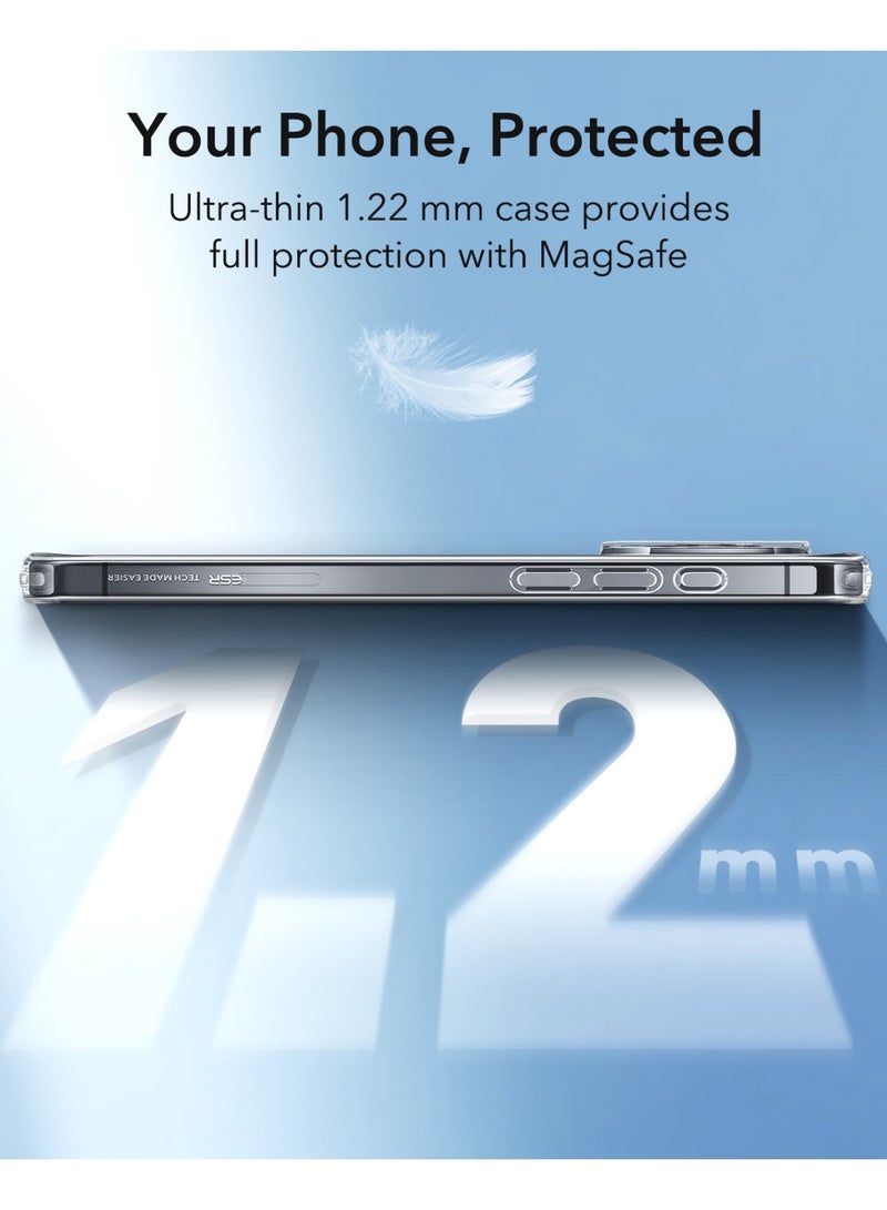 ESR For iPhone 16 Pro Max Case Clear, Compatible with MagSafe, Magnetic Slim Phone Case For iPhone 16 Pro Max, Camera Protection, Shockproof Thin Cover, Resists Yellowing and Scratches - Clear - Image 2