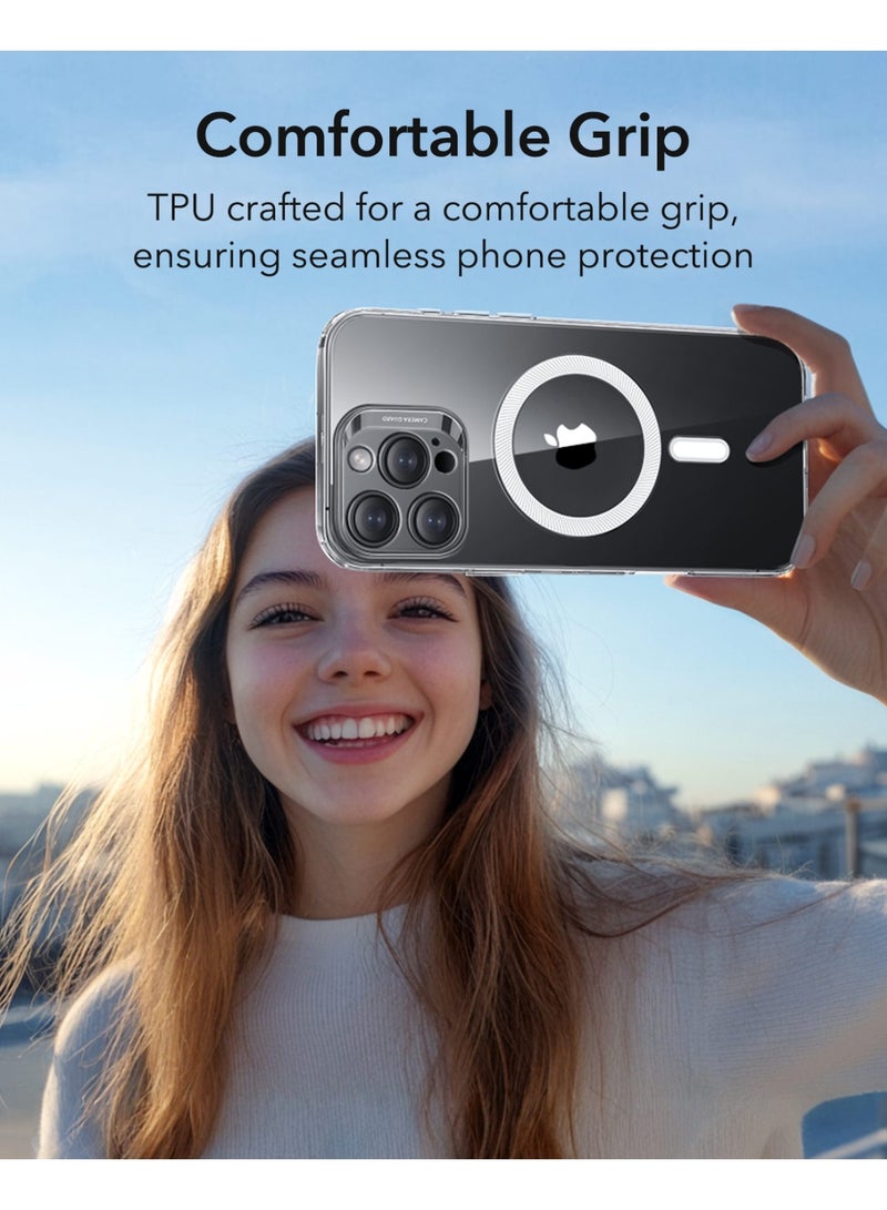 ESR For iPhone 16 Pro Max Case Clear, Compatible with MagSafe, Magnetic Slim Phone Case For iPhone 16 Pro Max, Camera Protection, Shockproof Thin Cover, Resists Yellowing and Scratches - Clear - Image 4