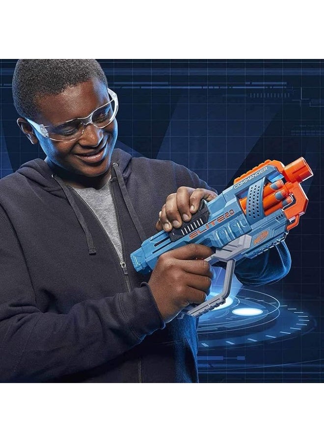 NERF Elite 2.0 Commander RD-6 Dart Blaster, 12 Nerf Elite Darts, 6-Dart Rotating Drum, Nerf Blasters, Outdoor Toys For 8 Year Old Boys And Girls And Up - Image 4