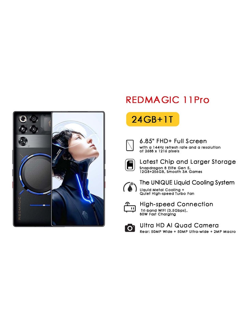 ريد ماجيك 11 Pro Dual Nightfreeze 24GB RAM 1TB 5G - Middle East Version - Image 1