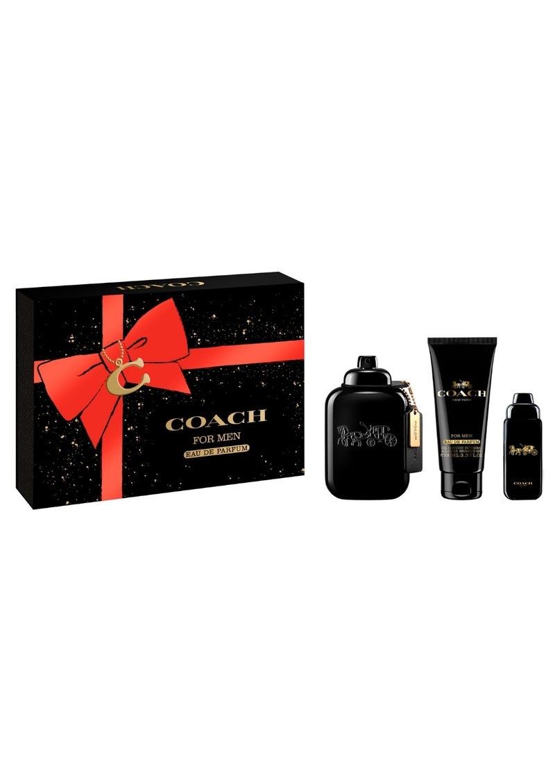 كوتش طقم هدايا للرجال عطر 100 مل + عطر 15 مل + جل استحمام 100 مل - Image 1