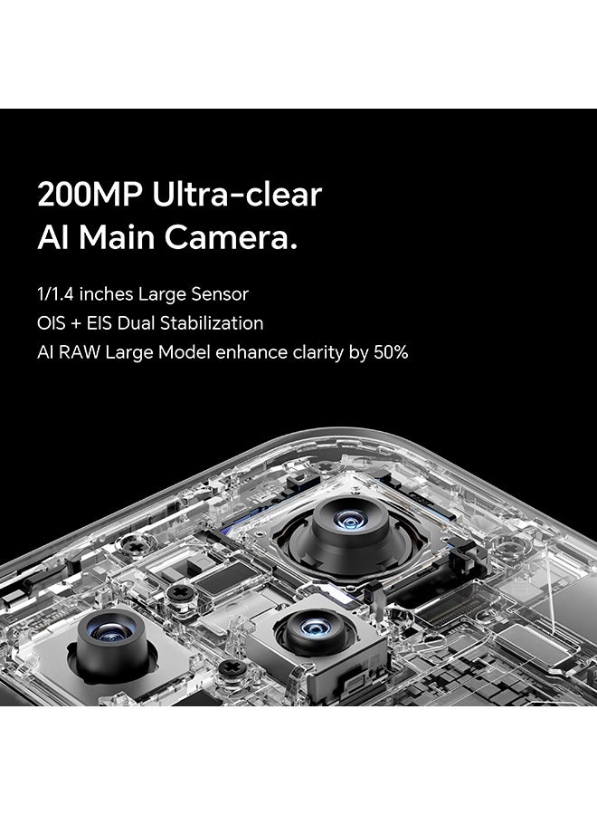 هونور 400 Pro 5G Dual SIM Midnight Black 12GB RAM 512GB With Free HONOR CHOICE Earbuds CLIP And Assorted Case - Middle East Version - Image 5