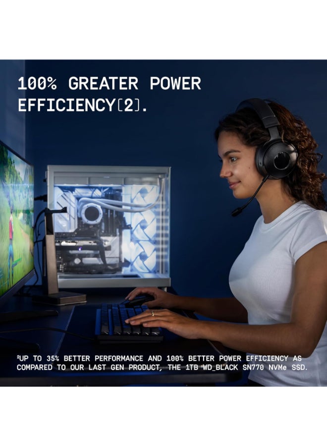 WD SN7100 4TB NVMe M.2 2280 Internal SSD, PCIe Gen 4 x4, Up to 7,250MB/s Read, 6,900MB/s Write, DRAM-less, High-Performance Gaming & Content Creation SSD | WDS400T4X0E-00CJA0 4 TB - Image 4