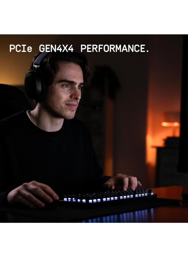 WD SN7100 4TB NVMe M.2 2280 Internal SSD, PCIe Gen 4 x4, Up to 7,250MB/s Read, 6,900MB/s Write, DRAM-less, High-Performance Gaming & Content Creation SSD | WDS400T4X0E-00CJA0 4 TB - Image 2