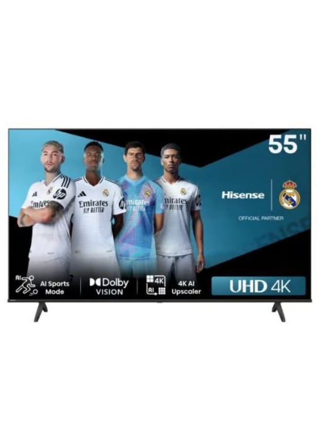 55 inch 55A6N UHD 4K VIDAA U7.6 Smart TV Direct LED Odin Web browser Game Mode Plus 55A6N black