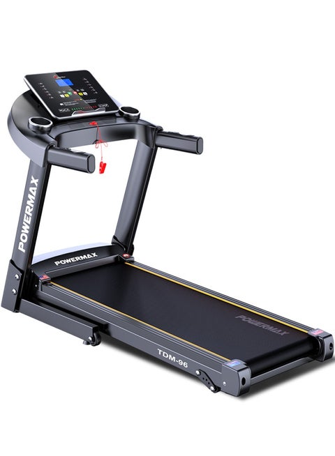 Fitness TDM-96 (4HP Peak) Motorised Treadmill for Home Use [ Max User Wt. 110kg | LCD Display | Bluetooth for Music & Mobile App | 3 Level Manual Incline ] Free (DIY) Installation Assistance image 9