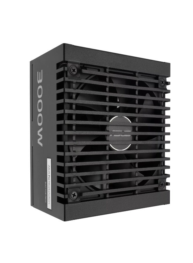 ASUS Pro WS 3000W Platinum Heavy-Duty Power Supply, 3000 Watts, 80 PLUS Platinum Certified, ATX 3.1 Compatible, PCIe 5.1 Ready (4× 16-Pin 12V-2×6, 4× 6+2-Pin), Supports up to 4×GPUs, Dual Ball-Bearing Fan, Extruded Aluminum Heatsinks, Gold-Plated Copper Connectors, Fully Modular Cables, High-Efficiency Japanese Capacitors | 90YE00Z0-B0EA00 - Image 4