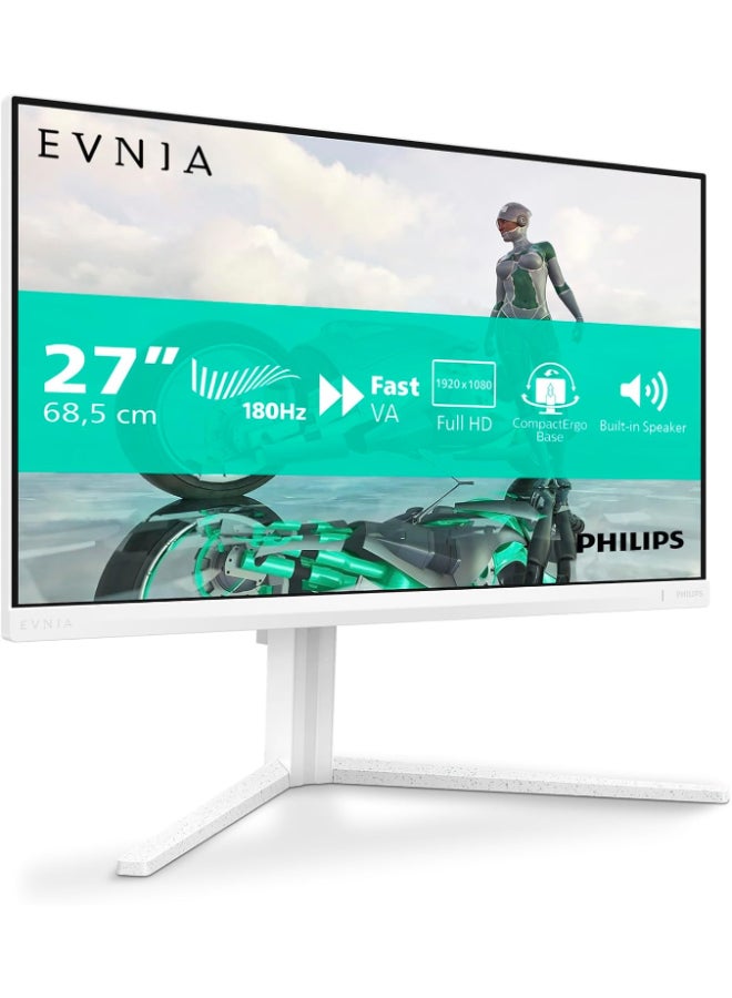 فيليبس 27M2N3201A/00 27" Widescreen IPS W-LED Black Monitor (1920x1080/1ms/2xHDMI/DisplayPort) White - Image 1