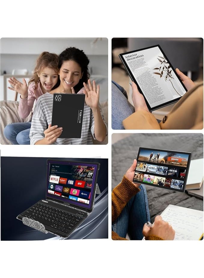 ATOUCH A-Tab7 10.1-inch Android Tablet with Keyboard – 12GB RAM 512GB ROM 5G WiFi Dual SIM Bluetooth Stylus & Accessories (Gold) - Image 4