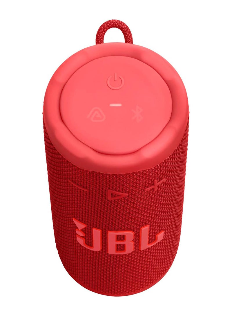 JBL Grip Compact Bluetooth Speaker, JBL Pro Sound with AI Sound Boost, IP68 Waterproof and Dustproof, Ambient Light, Up to 14 Hours Playback, Auracast Multi-Speaker, JBL Portable App, Red red - Image 3