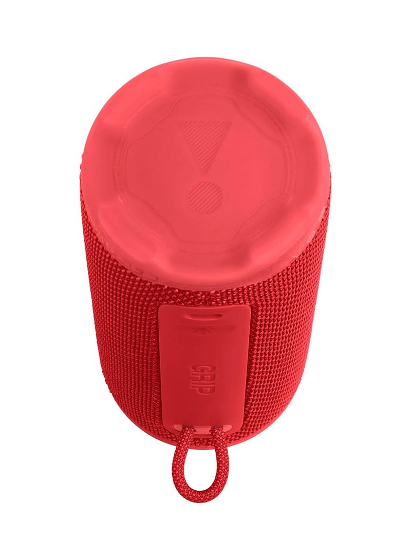 JBL Grip Compact Bluetooth Speaker, JBL Pro Sound with AI Sound Boost, IP68 Waterproof and Dustproof, Ambient Light, Up to 14 Hours Playback, Auracast Multi-Speaker, JBL Portable App, Red red - Image 2