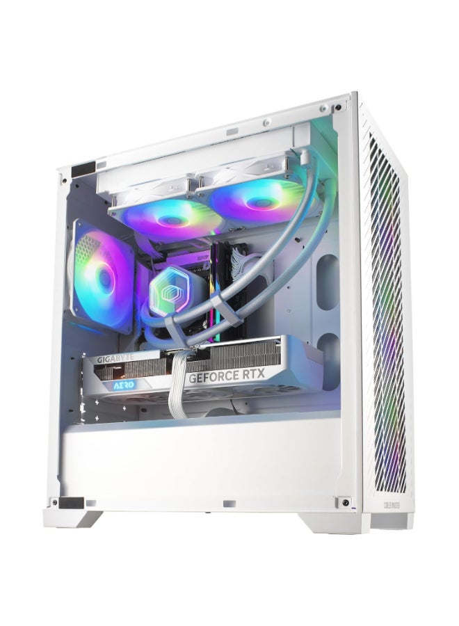 COOLER MASTER MasterLiquid 360 Core II ARGB AIO, 360 mm Radiator, Dual-Chamber G9R Pump, 3Ã MF120 ARGB Fans, 400 mm Tubing, Intel LGA1851/1700 & AMD AM5/AM4 Compatible, White | MLW-D36M-A18PA-RW - Image 4