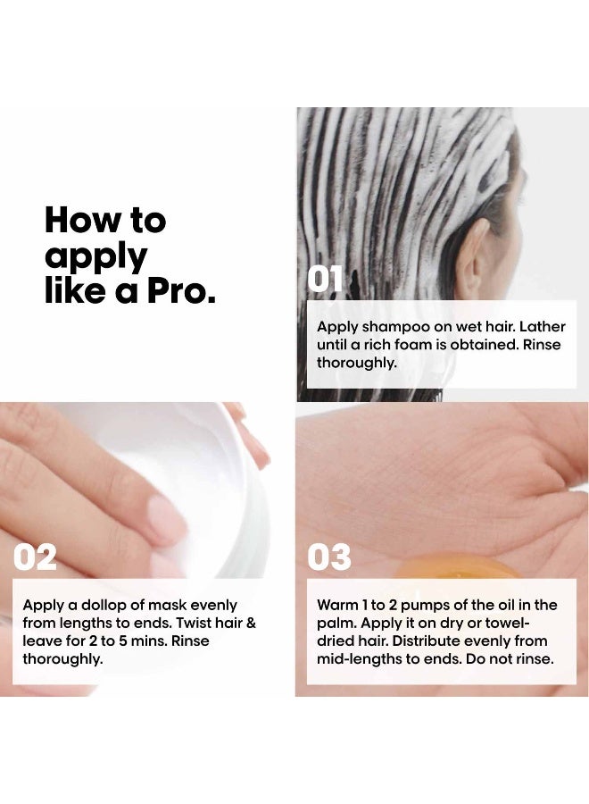 L'Oréal Professionnel Serie Expert Metal Detox Mini Trio Kit​ : Metal Detox Anti-metal cleansing cream 100ml + Metal Detox Protective mask 75ml + Metal Detox Concentrated Oil 30ml 100+75+30ml - Image 5