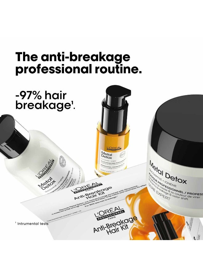 L'Oréal Professionnel Serie Expert Metal Detox Mini Trio Kit​ : Metal Detox Anti-metal cleansing cream 100ml + Metal Detox Protective mask 75ml + Metal Detox Concentrated Oil 30ml 100+75+30ml - Image 2