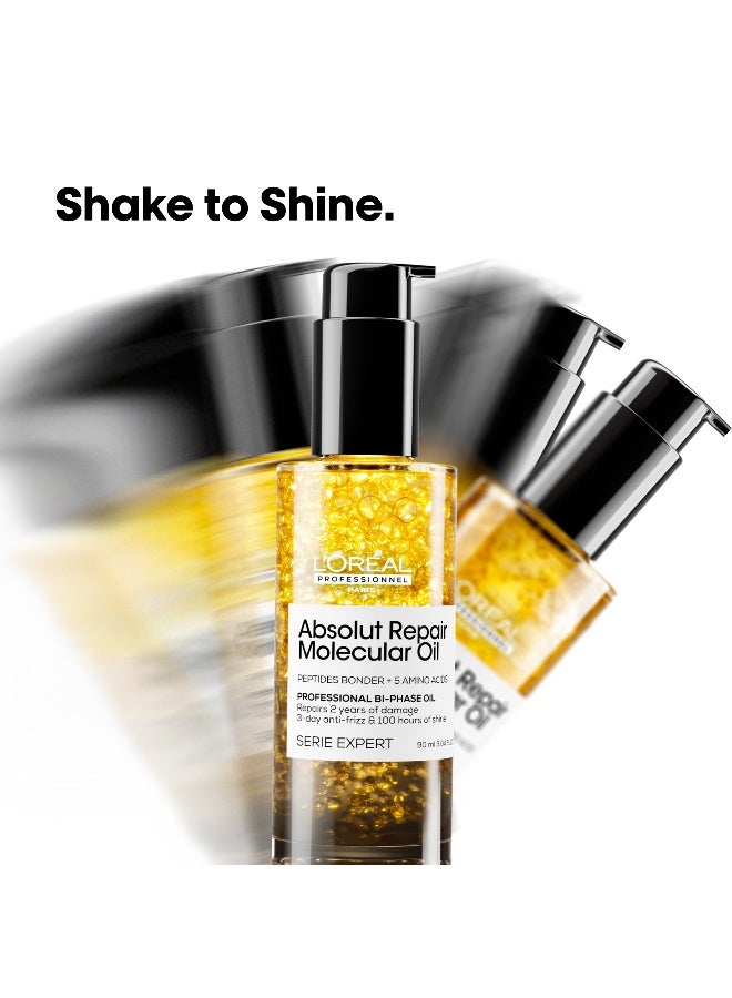 لوريال بروفيسيونال زيت ثنائي الطور المحترف لإصلاح الشعر من أبسولوت ريبير، سيريز إكسبيرت - Image 3