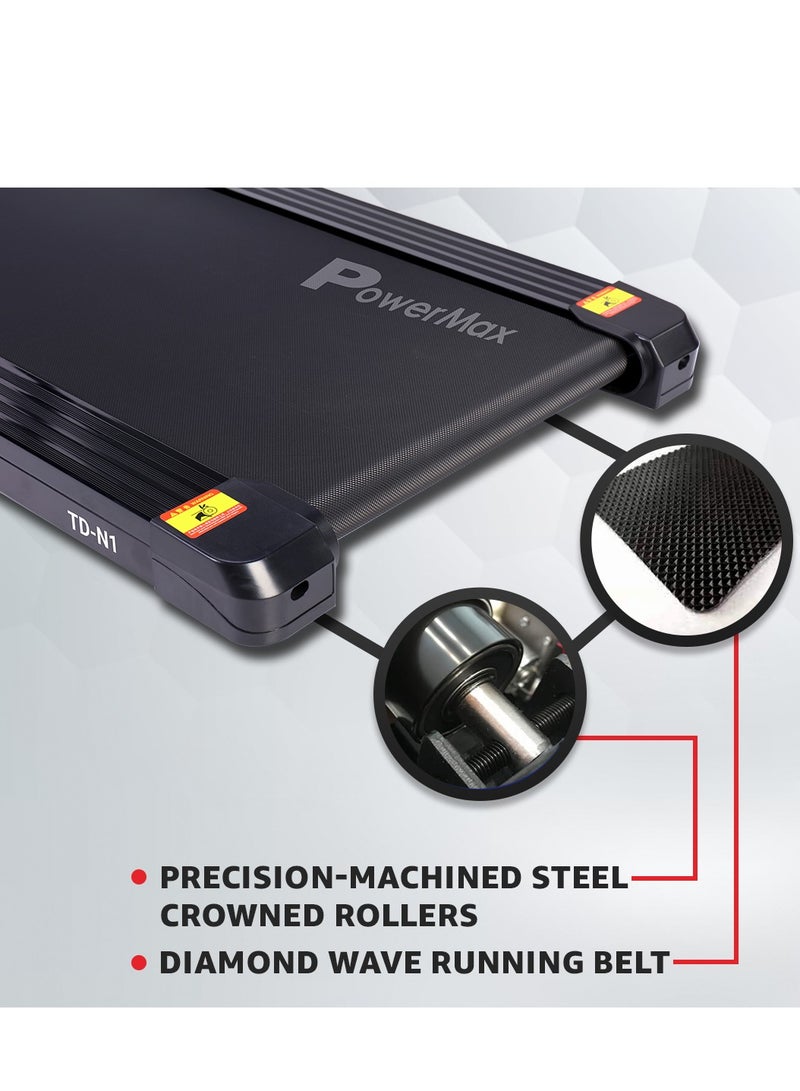 Powermax Fitness Urbantrekâ„¢ Td-N1 (4Hp Peak) Treadmill For Home,Cardio Traning, With 12 Pre-Set Workout,Compact Vertical Foldable, Max Speed 12Km/Hr, Max User Weight 100Kg image 6