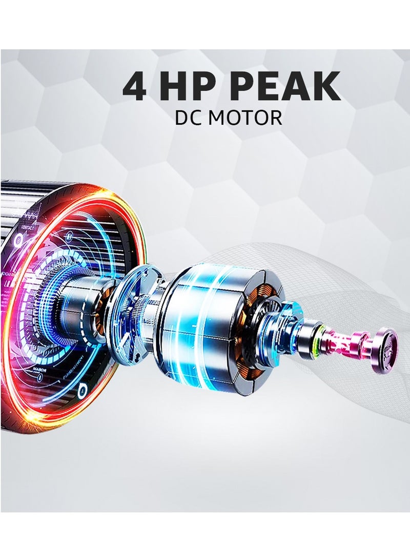 باورماكس فيتنيس جهاز المشي باورماكس فيتنس أوربان تريك™ Td-N1 (4Hp Peak) للمنزل، تدريب القلب، مع 12 برنامج تمرين مسبق، قابل للطي عموديًا، أقصى سرعة 12 كم/ساعة، أقصى وزن مستخدم 100 كجم - Image 4