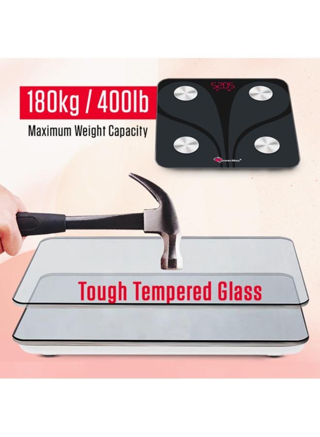 باورماكس فيتنيس ميزان الدهون في الجسم بتقنية البلوتوث من باورماكس فيتنس - ميزان وزن رقمي ذكي للحمام لاسلكي ومحلل تكوين الجسم مع تطبيق الهاتف الذكي (حتى مقاس القدم 9، الطراز - BCA-130) - Image 5