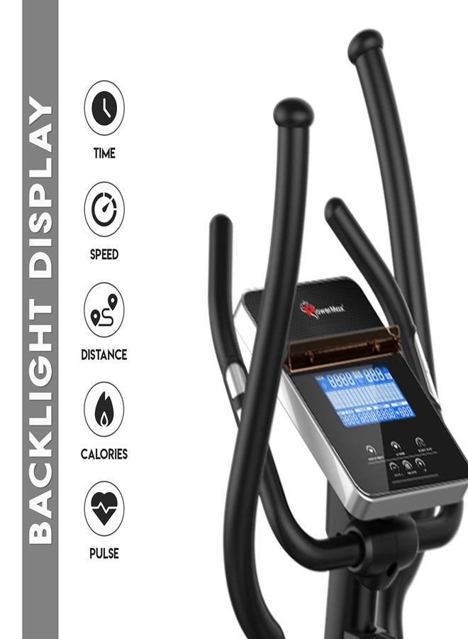 باورماكس فيتنيس Powermax Fitness Ec-900 Semi-Commercial Elliptical Cross Trainer With Magnetic Resistance, 9Kg Cast Iron Flywheel For Cardio Training Workout, Grey UniversalNone - Image 4