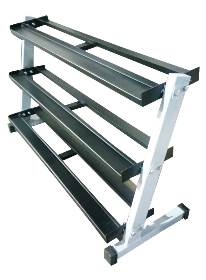 PowerMax Fitness PDR-3 3 Tier Stand Dumbbells Rack for Gym and Home