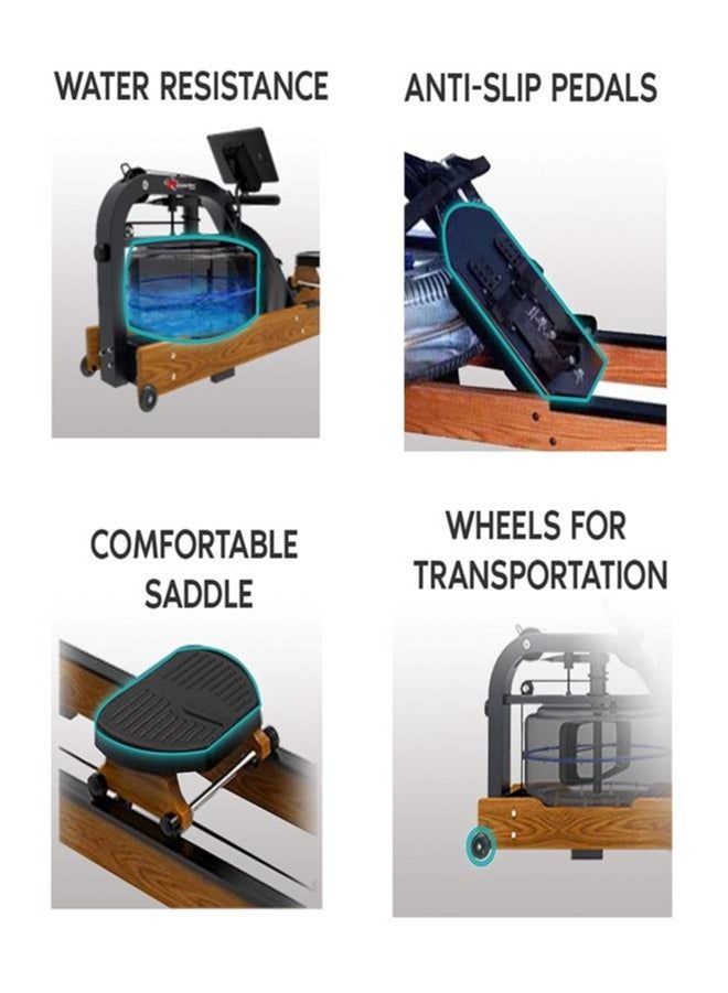 PowerMax Fitness Fitness Rwc-2000 Water Rowing Machine With Digital Display For Commercial Use - Image 4