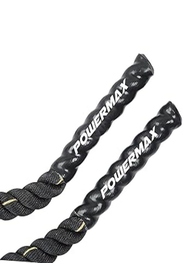 PowerMax Fitness Rb-9M Gym Battle Rope With Protective Hand Grip For Strenghth Training Exercise And Home Gym Workout - Image 3