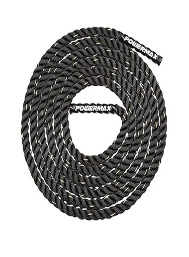 PowerMax Fitness Rb-9M Gym Battle Rope With Protective Hand Grip For Strenghth Training Exercise And Home Gym Workout - Image 2