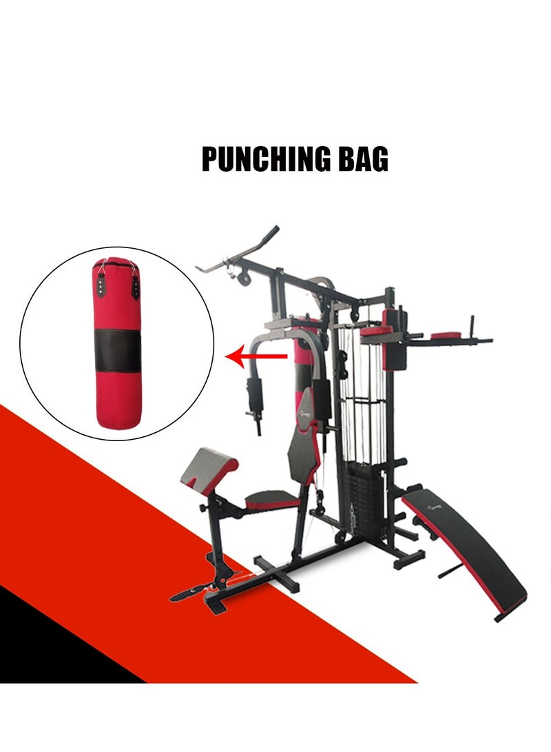 باورماكس فيتنيس جهاز جيم منزلي متعدد الوظائف PowerMax Fitness GH-450P مع حقيبة ملاكمة | ذراع كاهل قابلة للتعديل | وزن 68 كجم | سحب لاتي | طيران بيك ديك | ضغط مقاعد | صف جالس | نظام لياقة بدنية منزلي - Image 3