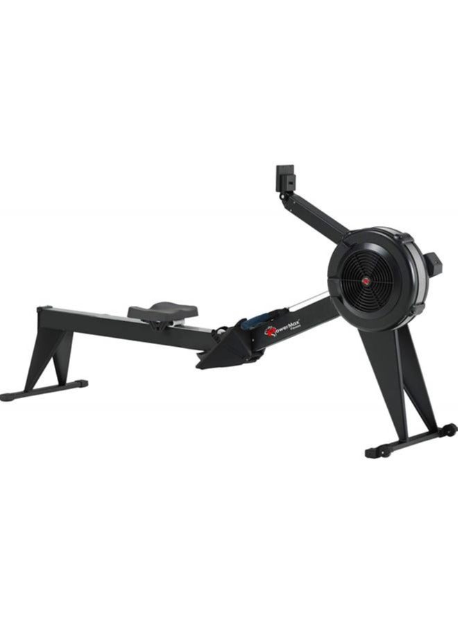 PowerMax Fitness RAC-2500 Foldable Rowing Machine for Full Body Workout at Home Gym [10 Levels Air Resistance, LCD Display, Max User Weight 160kgs] Rower for Cardio & Strength Training Equipment - Image 1