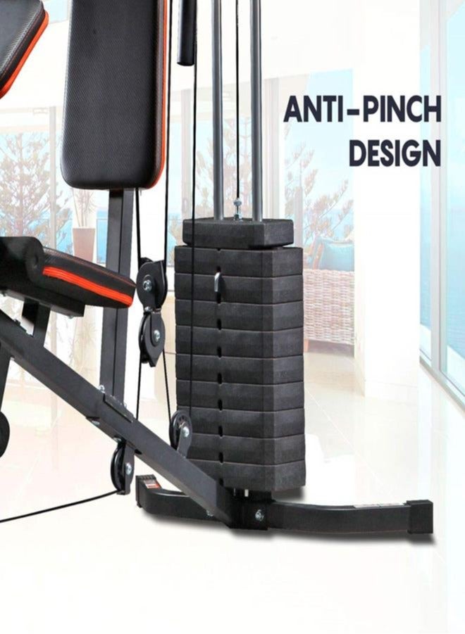 باورماكس فيتنيس جهاز تمارين متعدد الوظائف PowerMax Fitness GH-130 | الوزن 61 كجم/135 رطل | وزن قابل للتعديل | وسادة للذراع | وسادة ظهر قابلة للتنفس | تصميم مدمج لصالة رياضية متعددة المحطات | نظام لياقة بدنية منزلي - Image 5