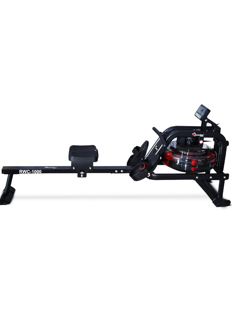 Powermax Fitness Rwc-1000 Water Rowing Machine With Digital Display For Commercial Use,8 Levels Of Water Resistance,Maximum User Weigh Is 135Kg Of Rower - Image 1