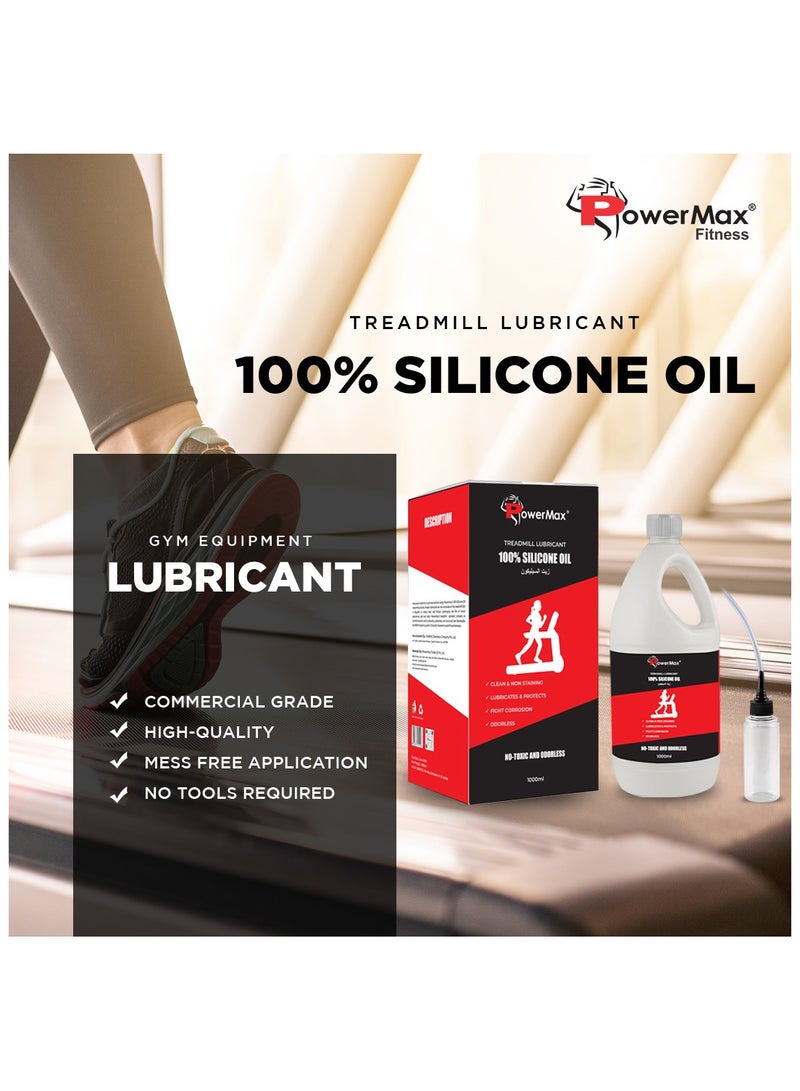 Powermax Fitness Pms-1000 Multi-Purpose 100% Pure Silicone Treadmill Lubricant, Full Belt Width Lubrication, No Odor & No Propellants, Nozzle Cap For Easy Application For All Treadmills - Image 2