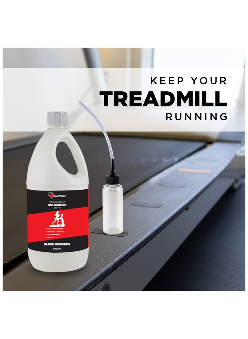 Powermax Fitness Pms-1000 Multi-Purpose 100% Pure Silicone Treadmill Lubricant, Full Belt Width Lubrication, No Odor & No Propellants, Nozzle Cap For Easy Application For All Treadmills - Image 4