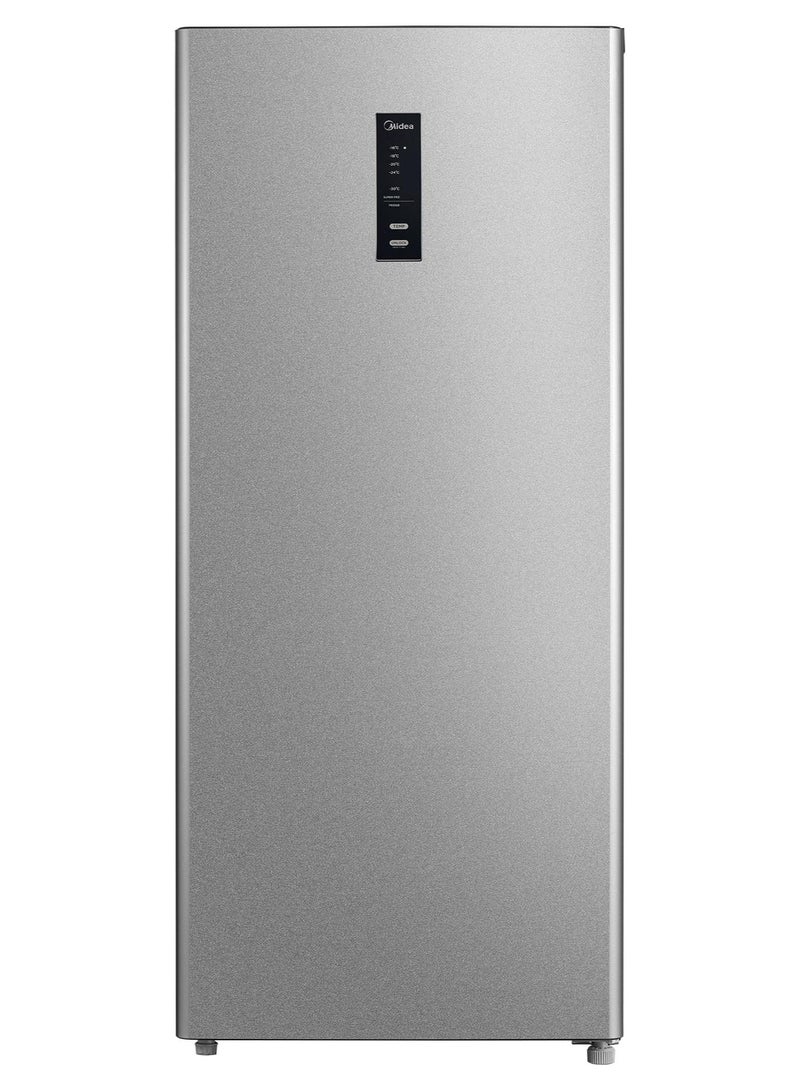 Midea Deep freezer No Frost MDRU255FEN50, 5 Drawers, Inverter Quattro Conversion Between Ref. And Frz, No Frost, 30OC Deep Freeze, Ag+ Fresh, uper Freezing, Large Space Drawer 174 Liter, Silver 1000 W MDRU255FEN50 Silver - Image 1