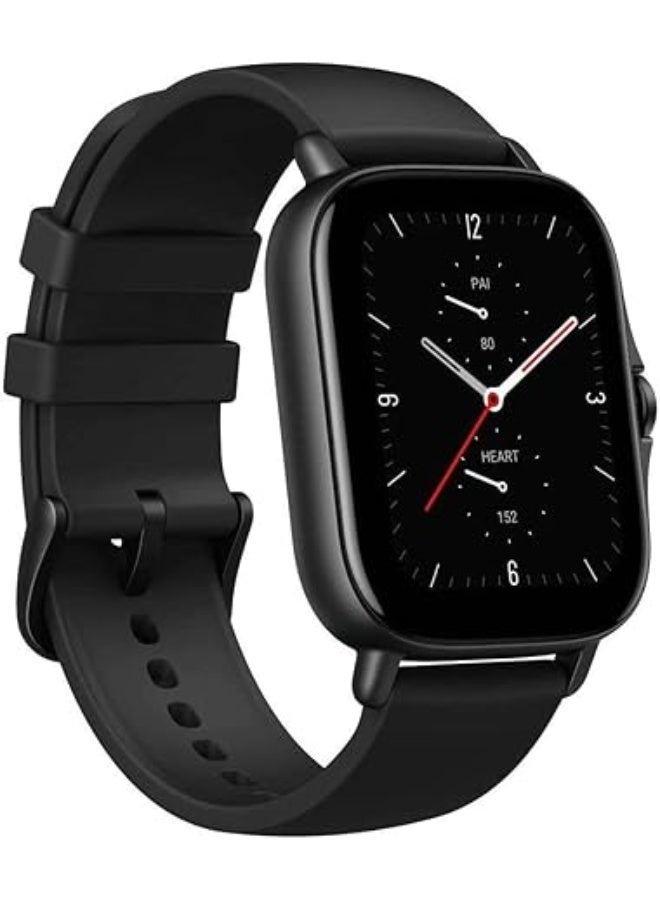 Amazfit GTS 2E smartwatch with 24h heart rate monitor, sleep, stress and spo2 monitor, activity tracker sports watch with 90 sports modes, 14 day battery life Obsidian Black - Image 1