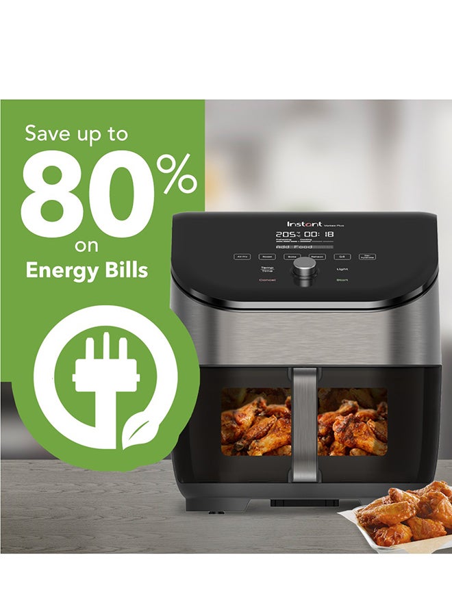 Instant Pot Vortex Plus 6QT ClearCook 5.7 L 1700 W INP-140-3105-01-GC black and silver - Image 3