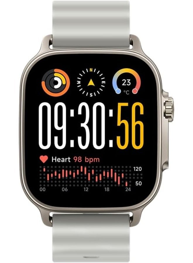 realme 460 mAh Watch 5 Smartwatch, 1.97" AMOLED screen, +100 Sport modes, Health Monitoring, NFC,GPS, IP68 Titanium Silver - Image 1