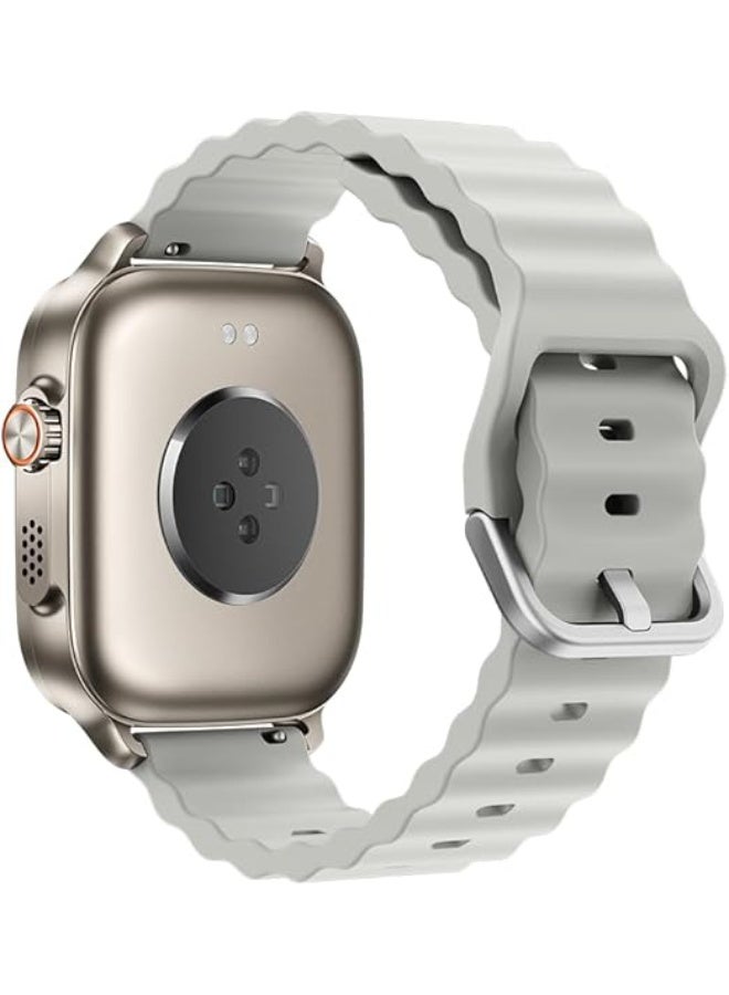 realme 460 mAh Watch 5 Smartwatch, 1.97" AMOLED screen, +100 Sport modes, Health Monitoring, NFC,GPS, IP68 Titanium Silver - Image 3