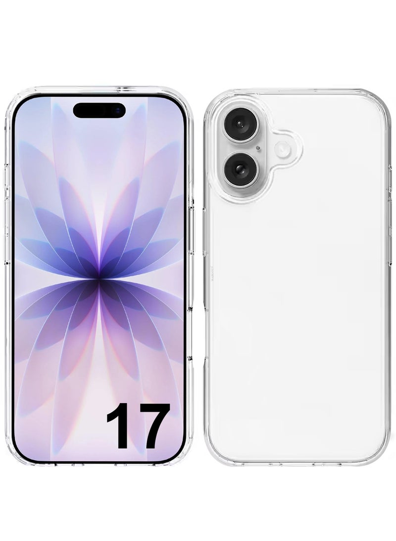 MARGOUN TPU Clear Case for iPhone 17 Bumper Cover - Shockproof Protection Anti-Scratch Enhanced Grip Slim Design Wireless Charging Compatible - Clear-1 - Image 2