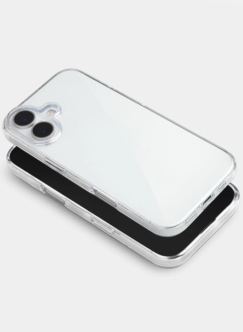 MARGOUN 2 Packs TPU Clear Case for iPhone 17 Slim Design, One Case One Privacy Screen Protector, Shockproof Protection, Scratch-Resistant Cover with Enhanced Grip, Wireless Charging Compatible - Clear-4 - Image 3