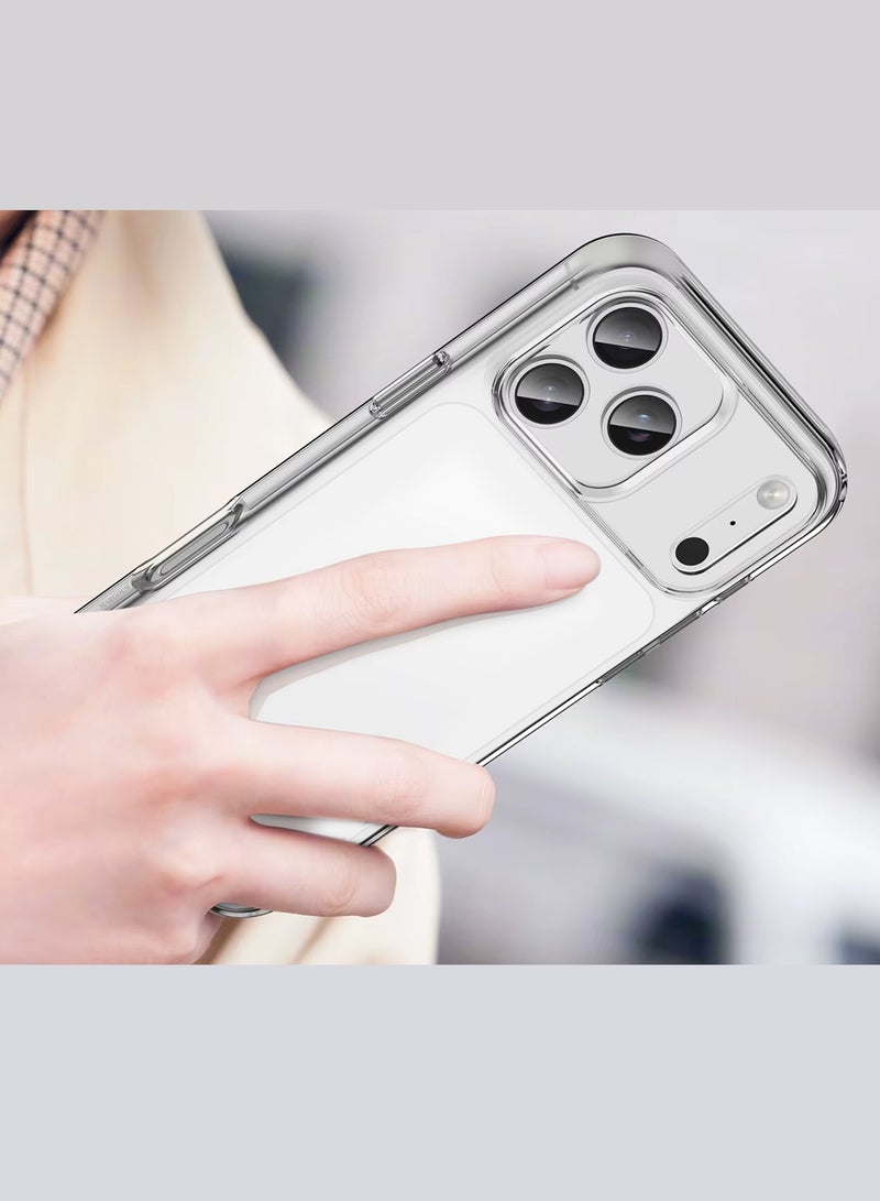 مارجون 3 عبوات غلاف TPU شفاف لجهاز iPhone 17 Pro Max بتصميم نحيف، غلاف واحد مع واقيين ثلاثي الأبعاد للشاشة، حماية ضد الصدمات، غلاف مقاوم للخدوش مع قبضة محسّنة، متوافق مع الشحن اللاسلكي - - Image 3