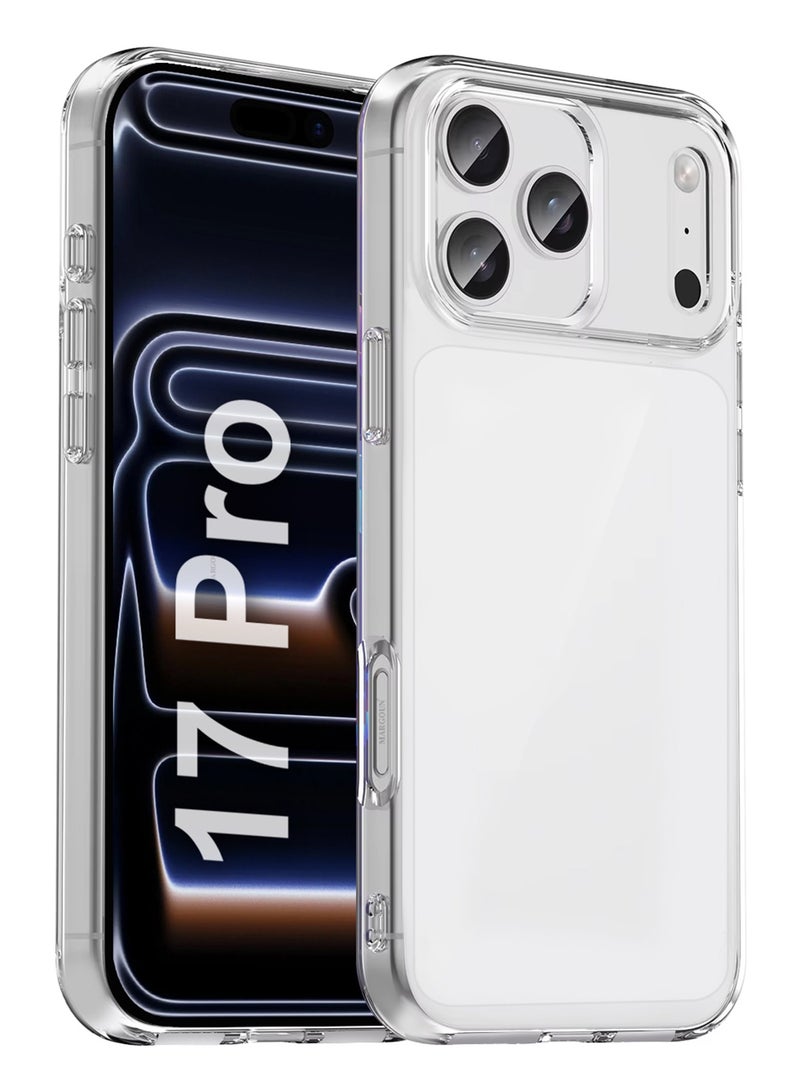 MARGOUN 3 Packs TPU Clear Case for iPhone 17 Pro Slim Design, One Case Two Privacy Screen Protectors, Shockproof Protection, Scratch-Resistant Cover with Enhanced Grip, Wireless Charging Compatible - Clear-5 - Image 2