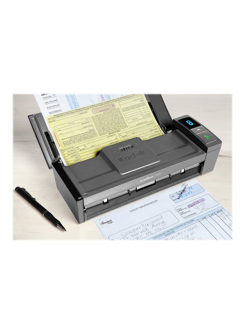 Kodak ScanMate i940 A4 Colour Document Scanner USB Powered Compact Portable Sheetfed Scanner with 20-Sheet Automatic Document Feeder for Paper and Photo, High-Speed Document Scanning for Home Office, Lightweight Space-Saving Design with Easy Remote Management, Reliable USB Connectivity, Professional Quality Output for Contracts Receipts and Photos, Travel-Friendly Business Scanner with Kodak Durability and Performance i940 - Image 4