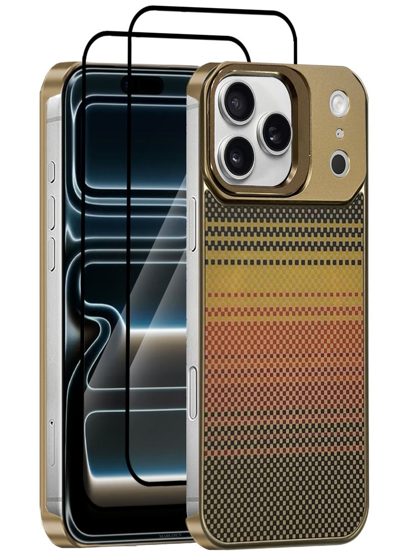 مارجون 3 عبوات غلاف مغناطيسي MagSafe لجهاز آبل آيفون 17 برو - غلاف حماية قوي فائق النحافة - واقي للشاشة والكاميرا - مع واقيين للشاشة ثلاثي الأبعاد, - Image 1