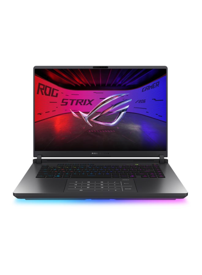 ASUS ROG Strix 16 Laptop With 16 Inch WUXGA (1920X1200) Display 165Hz,Core Ultra 9 275HX Processor/32GB RAM DDR5/1TB SSD/16GB Nvidia GeForce RTX 5080 Graphics/Windows 11 Home/ English/Arabic Eclipse Gray