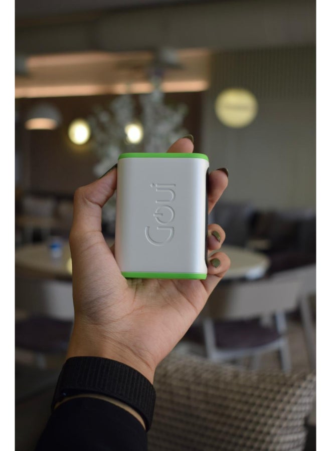 Goui BOLT 10000mAh Power Bank | 20W PD And QC 3.0 Super Fast Charging | Compact, Airline Safe And Travel Ready | Includes Type-C Cable - White - Image 2