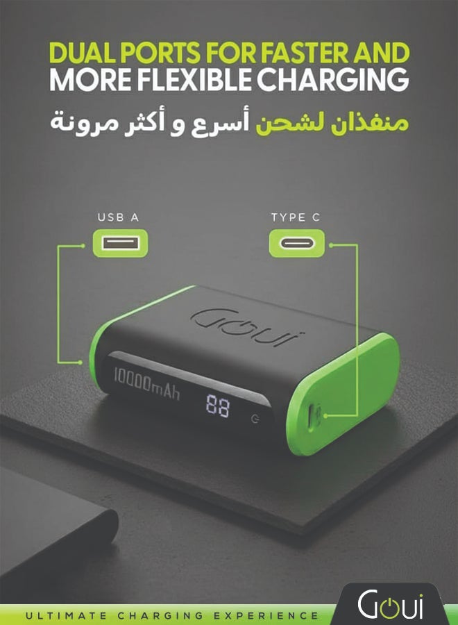 Goui BOLT 10000mAh Power Bank | 20W PD And QC 3.0 Super Fast Charging | Compact, Airline Safe And Travel Ready | Includes Type-C Cable - Rose Gold - Image 4