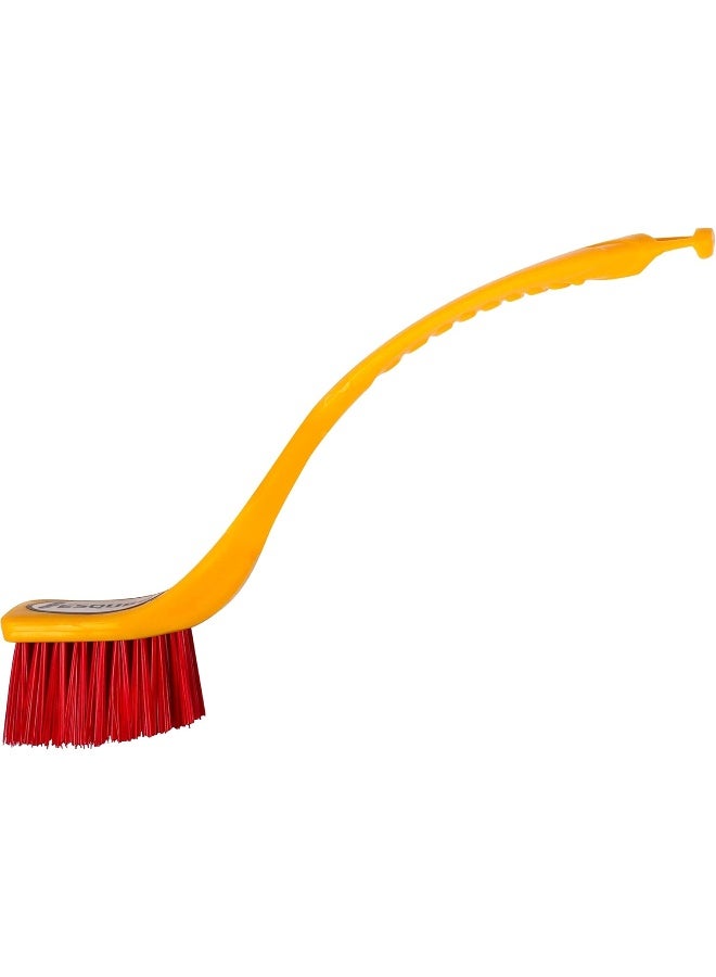 اسكيوب فرشاة حوض الغسيل بمقبض طويل - أصفر - Image 4